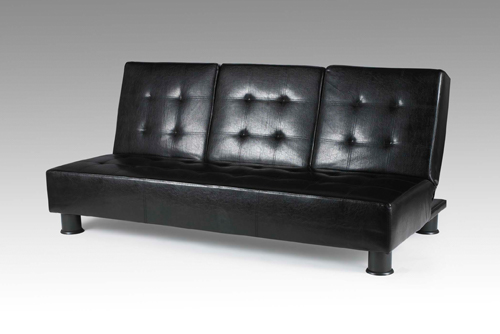 ashely convertable leather sofa with a bed